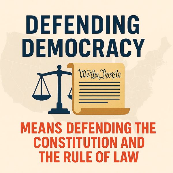 Defending Democracy and rule of law