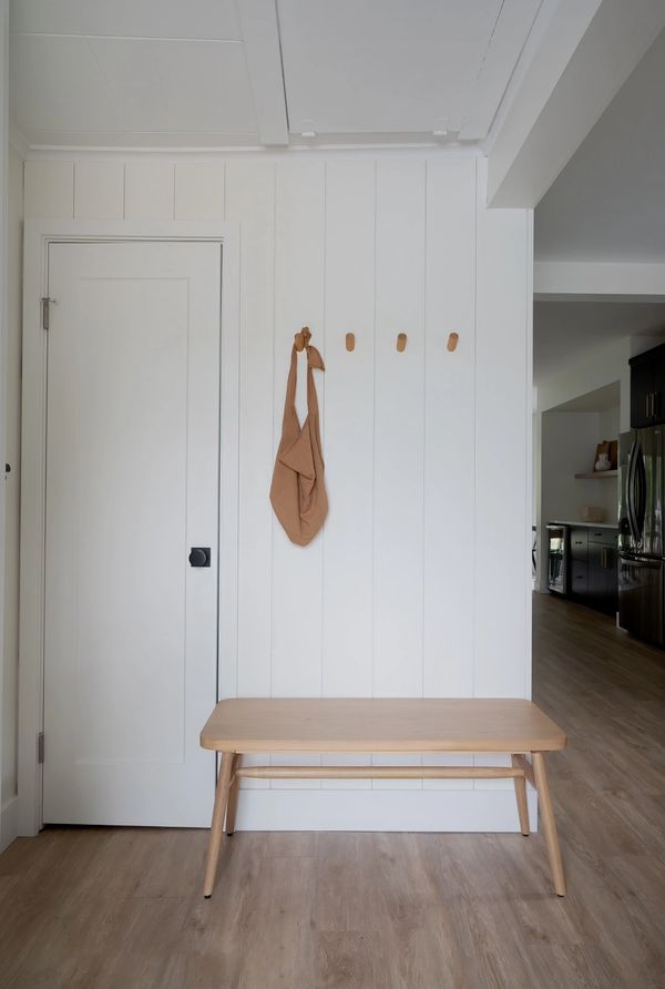 Interior Entry Space: ClarksLake Project
Tongue and Groove Vertical Panels in Maple.