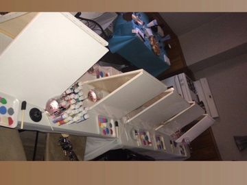 Paint & Sip set up.