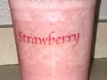 Strawberry smoothie.