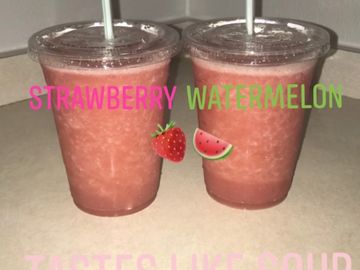 Strawberry Watermelon smoothie.
