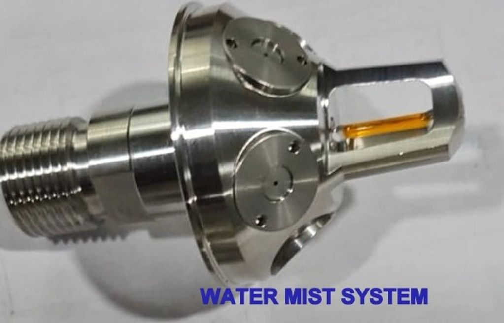 Water Mist technology works on the principle of sub diving the water particles into fine water dropl