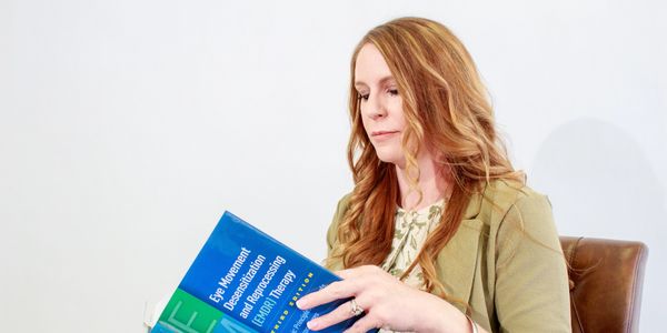 lady reading a book