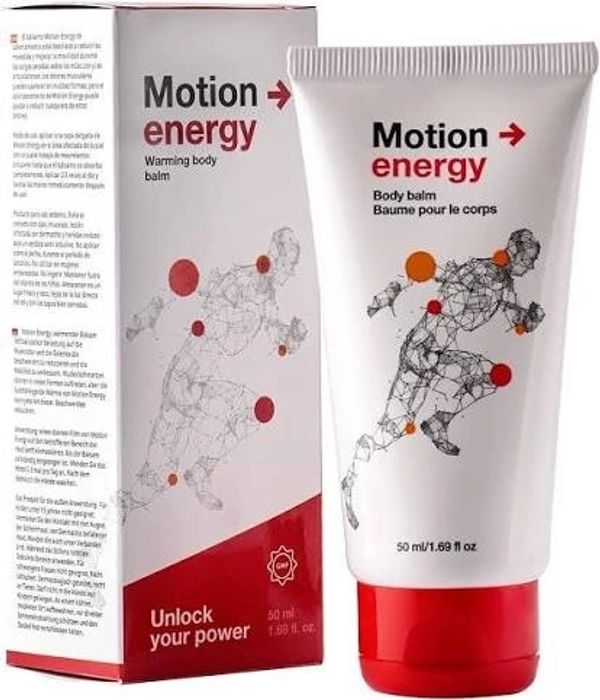 Bálsamo corporal calentador Motion energy de 50 ml.