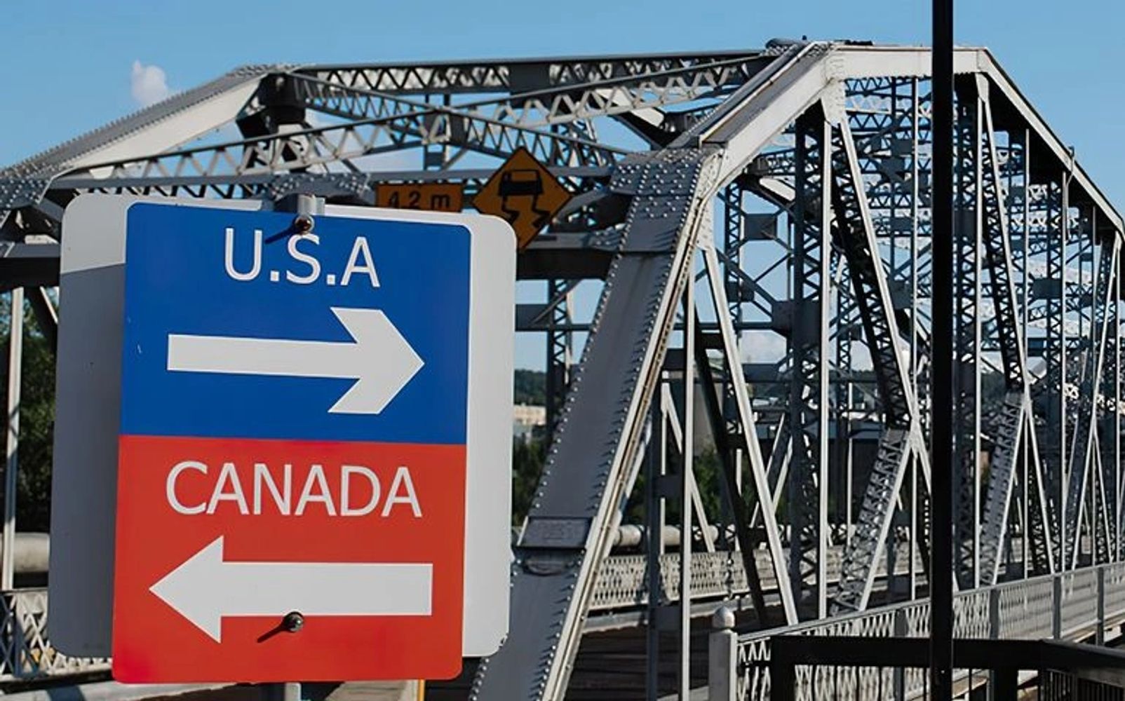 Canada U.S.A Bridge. Customs