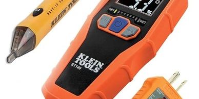 Klein Tools Home Tool Kit with Digital Moisture Meter,  Voltage Tester, GFCI Outlet Tester, 3-Piece