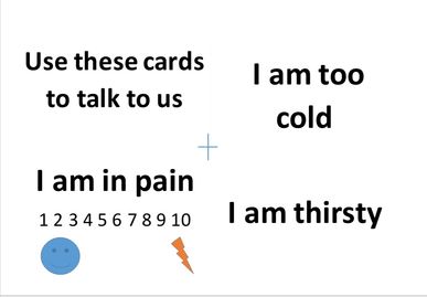 By cutting the patient sheets in half vertically and horizontally and securing the top left corner w