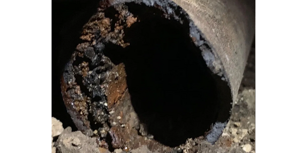corroded cast iron