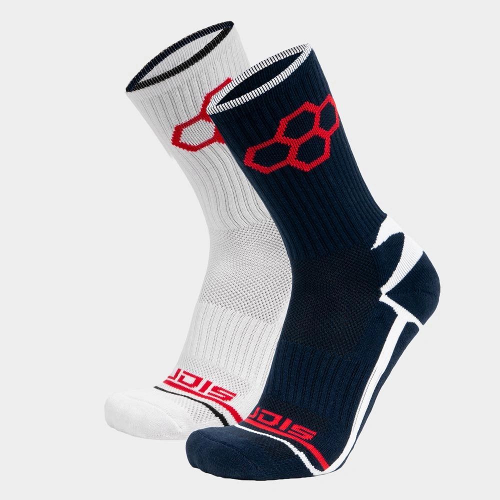 Rudis Red/White/Navy Youth Knit Essential Socks 2 Pair