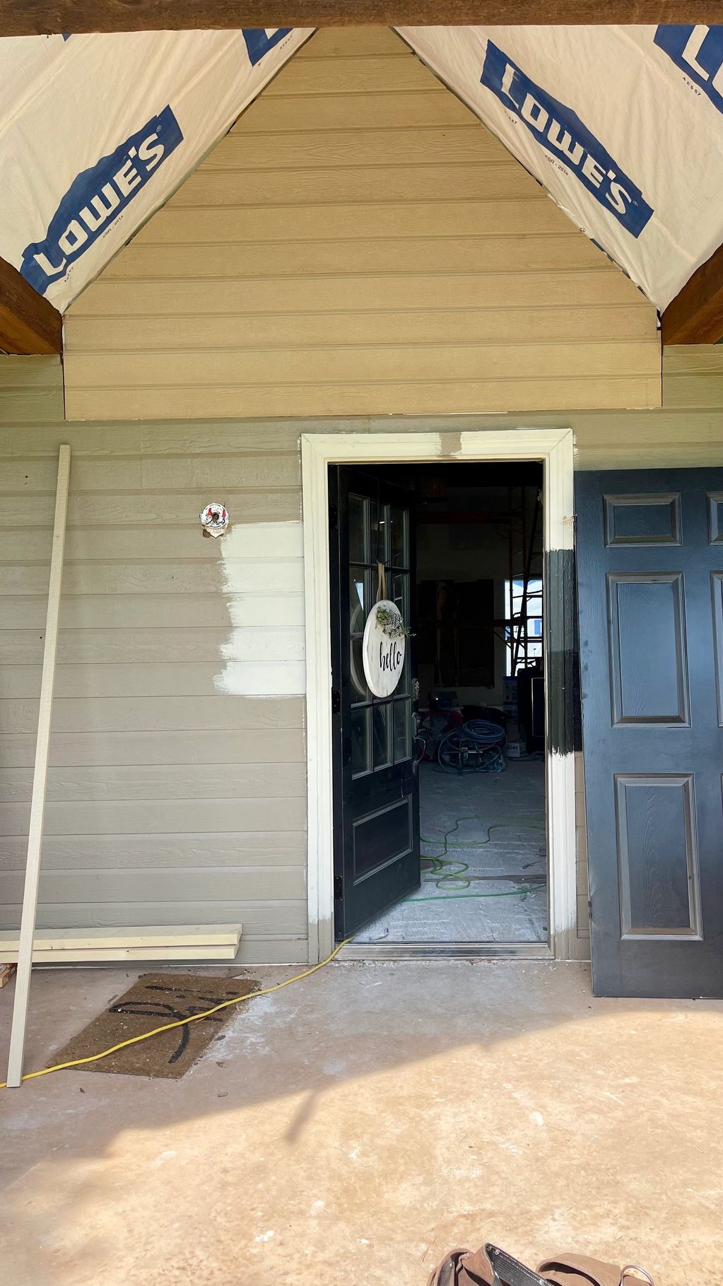 Home door installation 