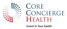 Logo for Core Concierge Health with tagline.