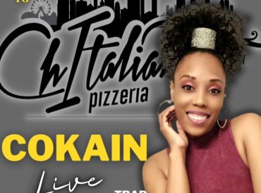 Promotional poster for Cokain live at Chi Italian Pizzeria.