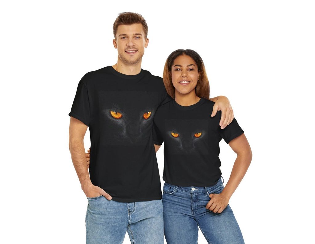 Couple wearing our signature coolCatz Unisex T-shirt