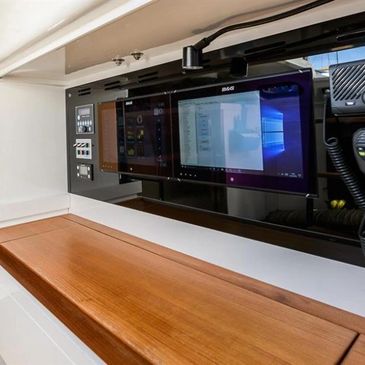 Captain desk sailing yacht