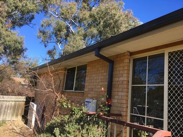 Gutter, fascia cover and downpipe 
