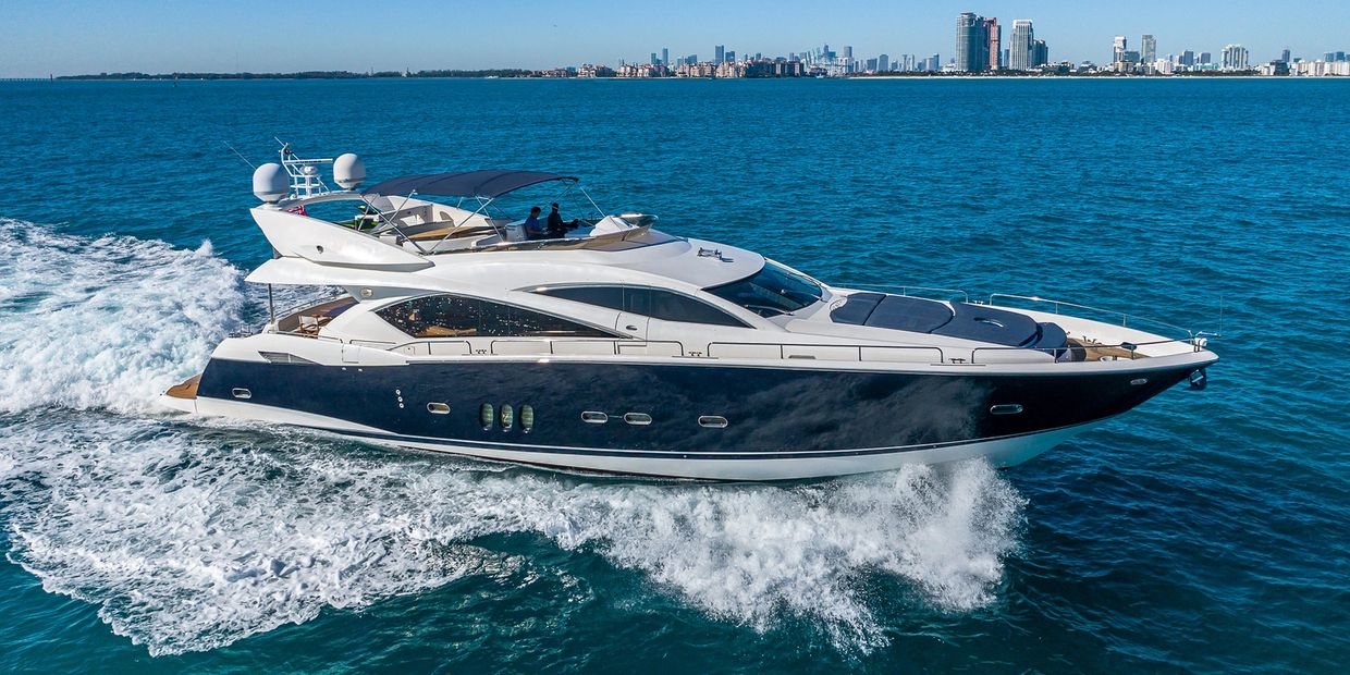 Sunseeker yachts for charter in miami, south beach yacht rentals, party yacht rentals miami FL