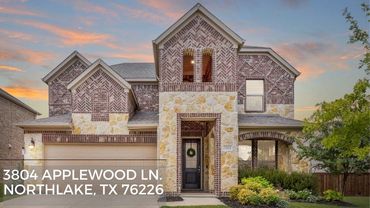 front elevation of 3804 applewood lane Northlake tx 76226 sold by sandy bolinger Realtor