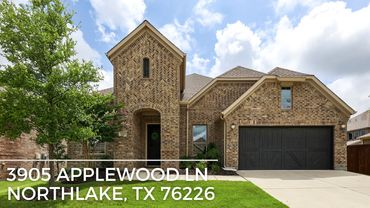 front elevation of 3905 applewood lane Northlake tx 76226 sold by sandy bolinger Realtor