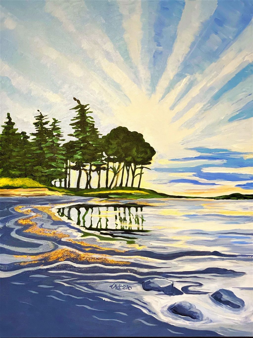 Galiano Bay_1 is a quiet portal where earth, water, and sky converge in a moment that feels both tim