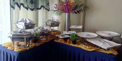 Setup of Buffet Equipment