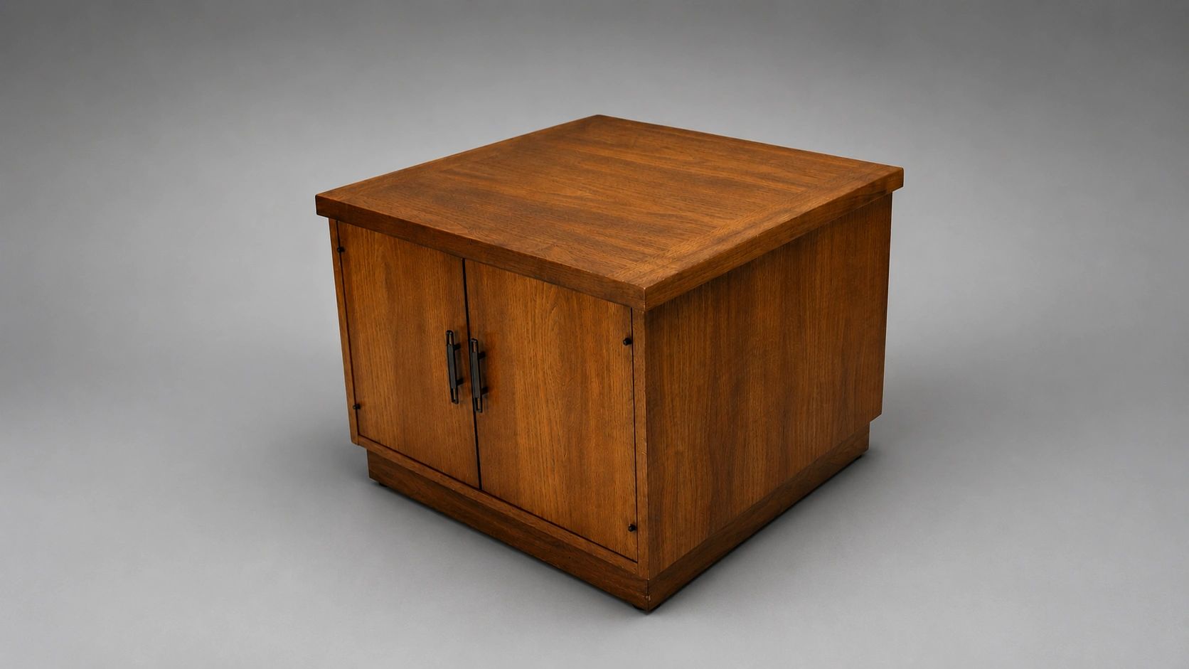 Lane Walnut Corner Storage Table