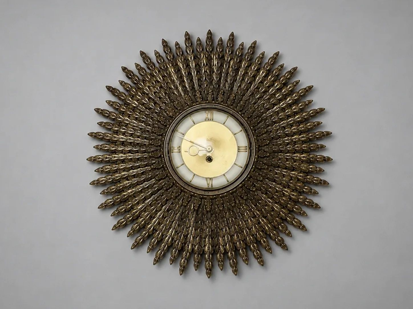 Turner Brutalist Feather Wall Clock