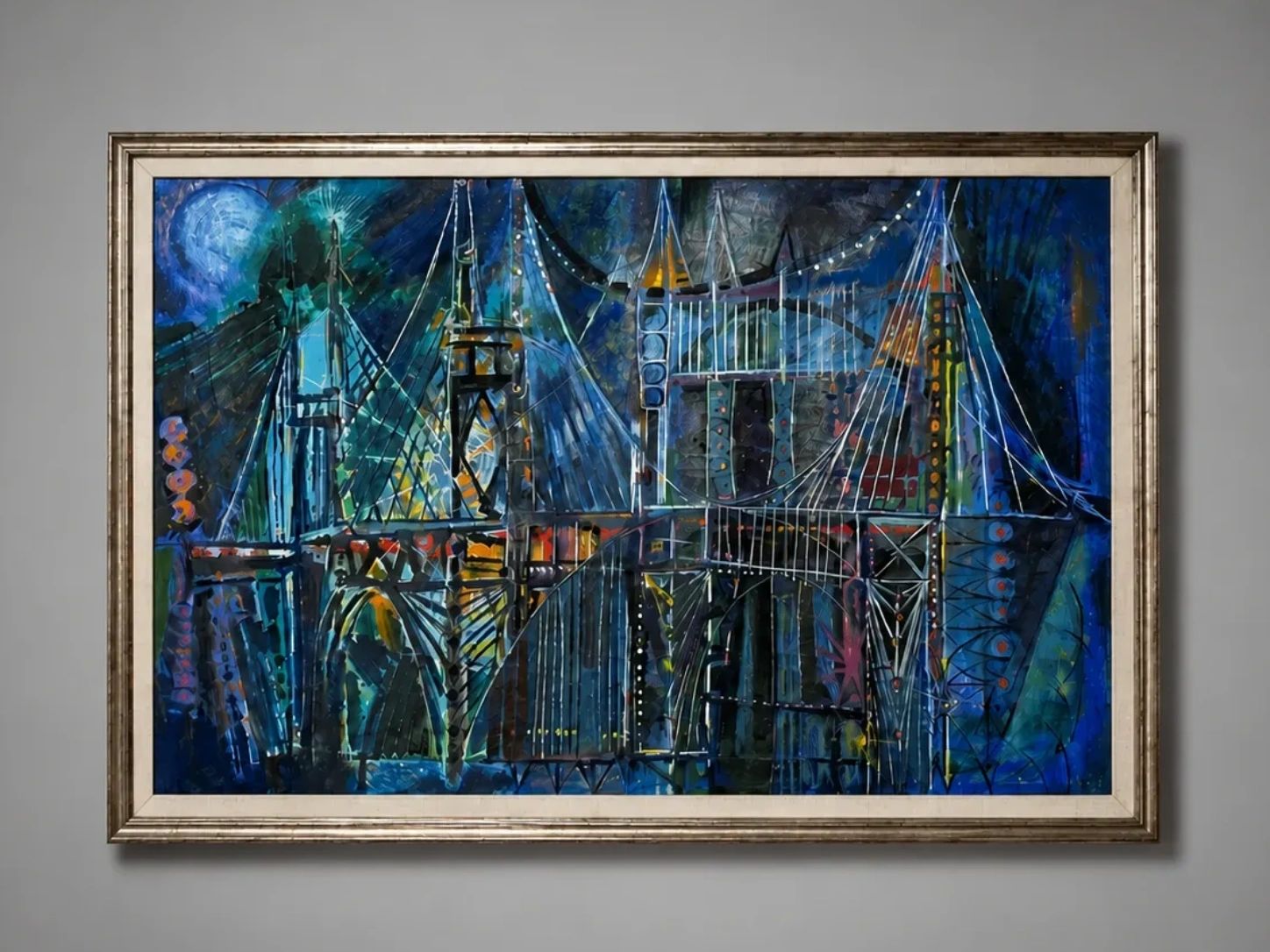 Abstract Bridge Painting by Vincent O'Brien