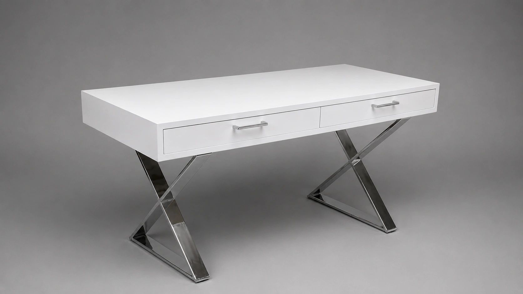 Milo Baughman Style Campaign Desk