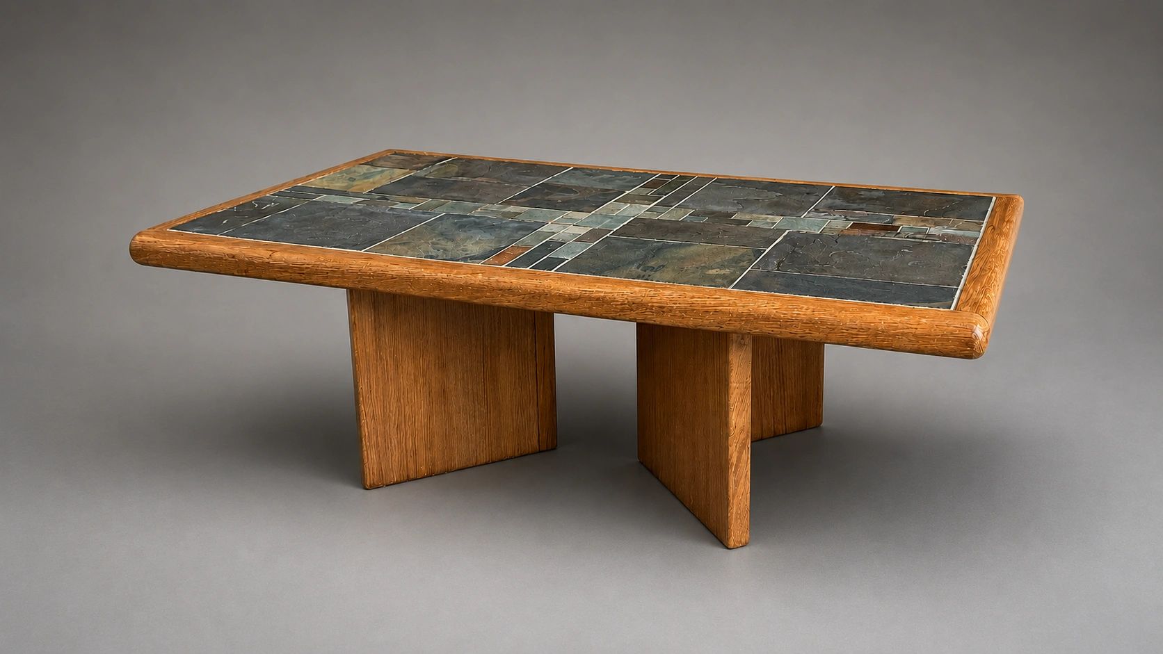 Sallingboe Jelling Teak and Slate Coffee Table