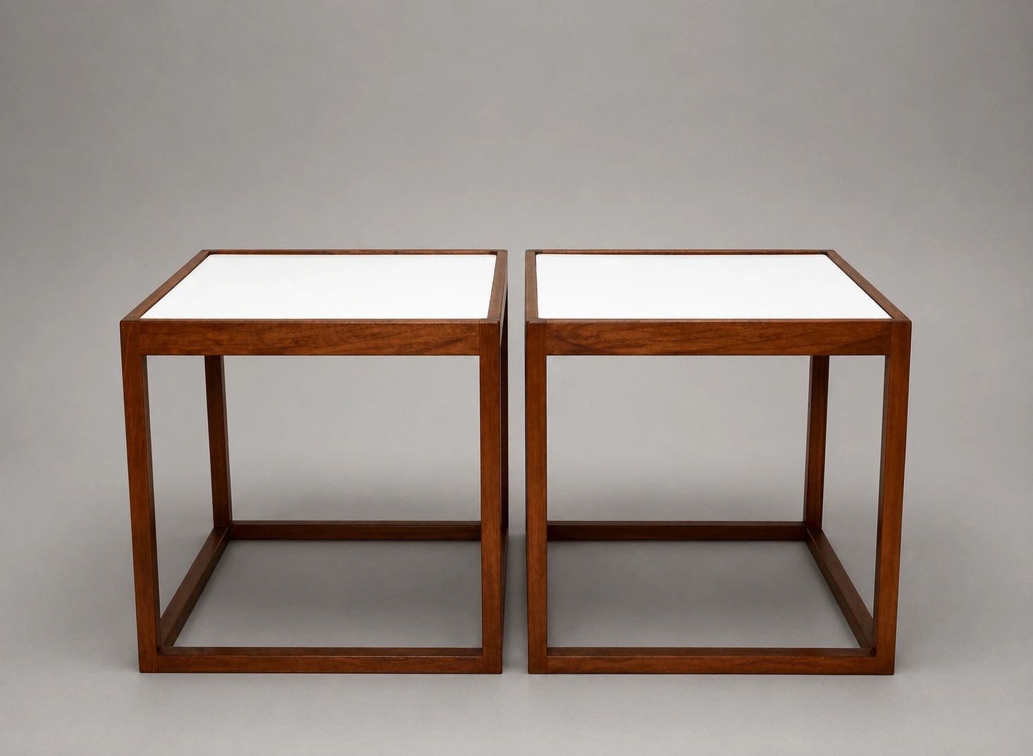 Kurt Ostervig Cube Side Tables (pair)
