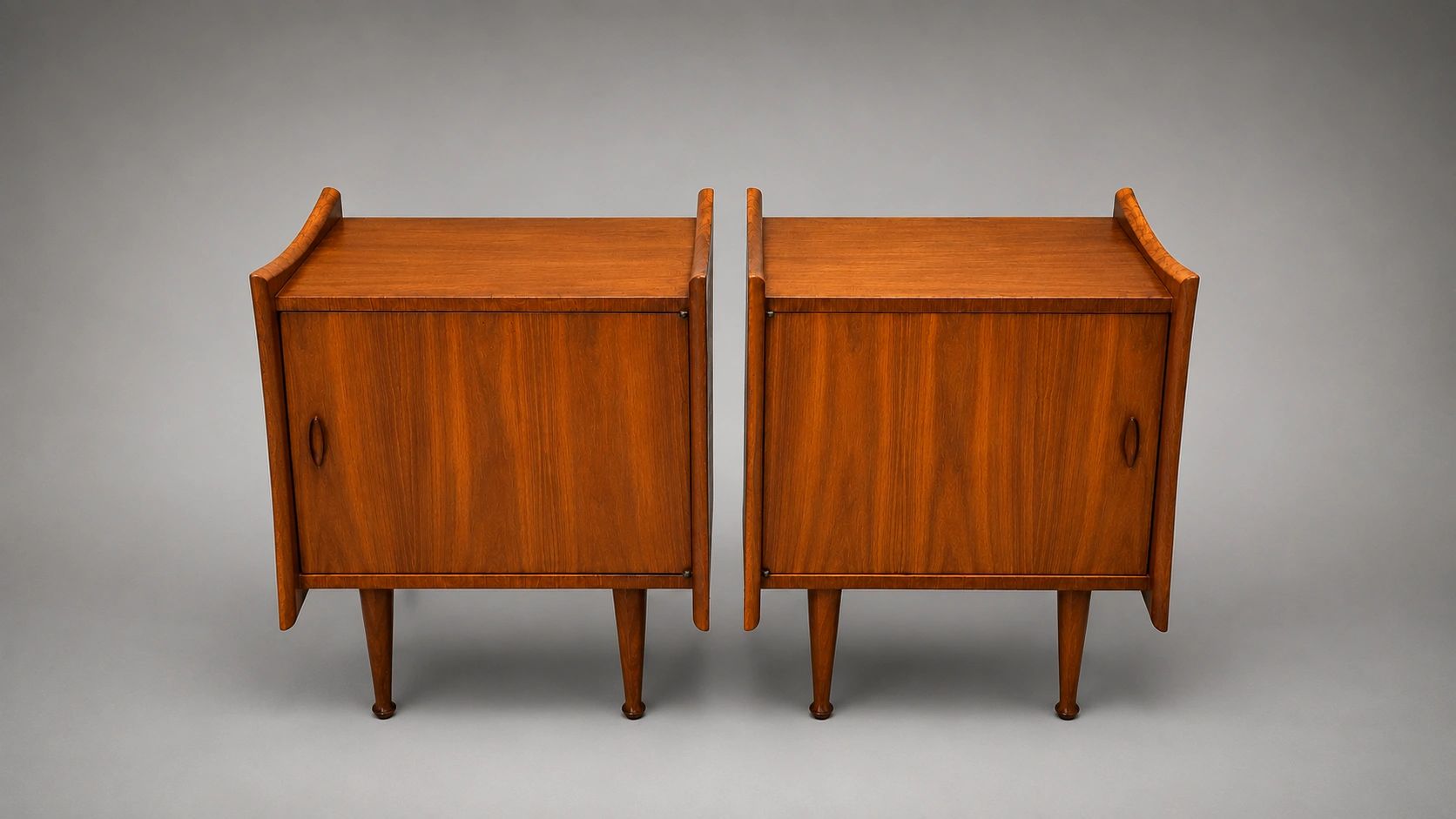Mod Walnut Nightstands