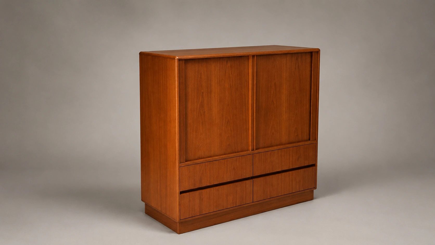 Jesper Tambour Door Teak Gentleman's Chest