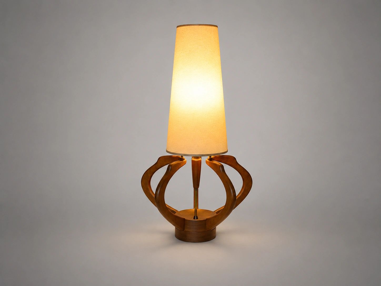 Arthur Jacobs for Modeline Walnut Sculptural Lamp