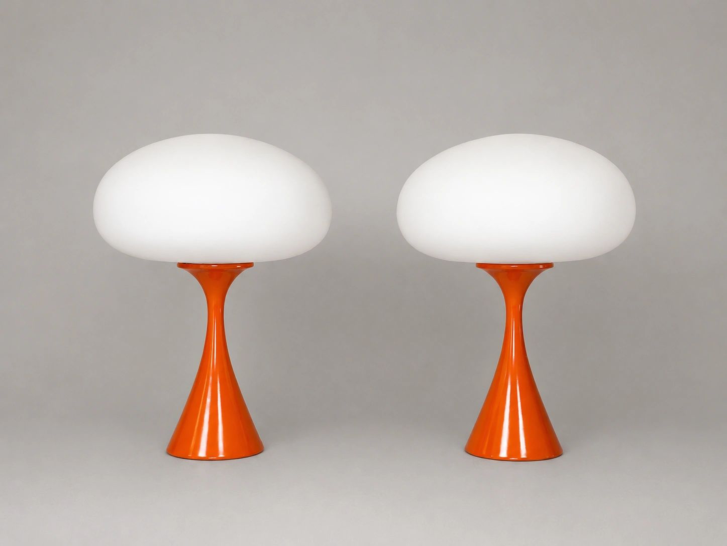 Laurel Orange Mushroom Lamps