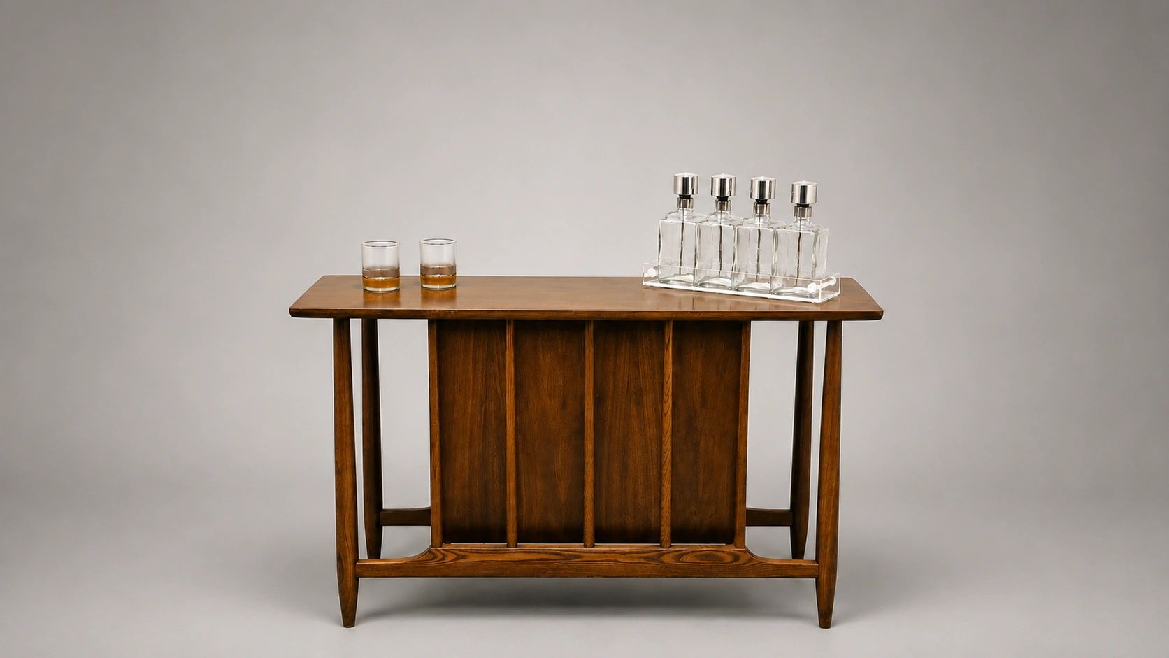Walnut Spindle Dry Bar