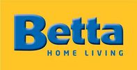 Betta Home Living logo on a yellow background.