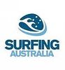 Logo of Surfing Australia featuring a stylized wave and surfboard.