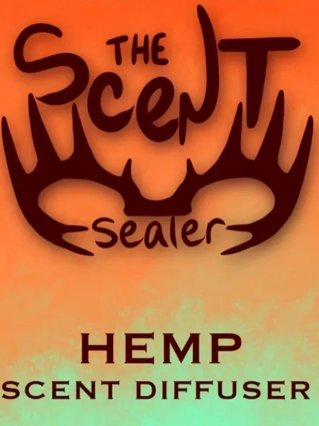 The Scent Sealer, hemp scent diffuser logo with buck horns. 