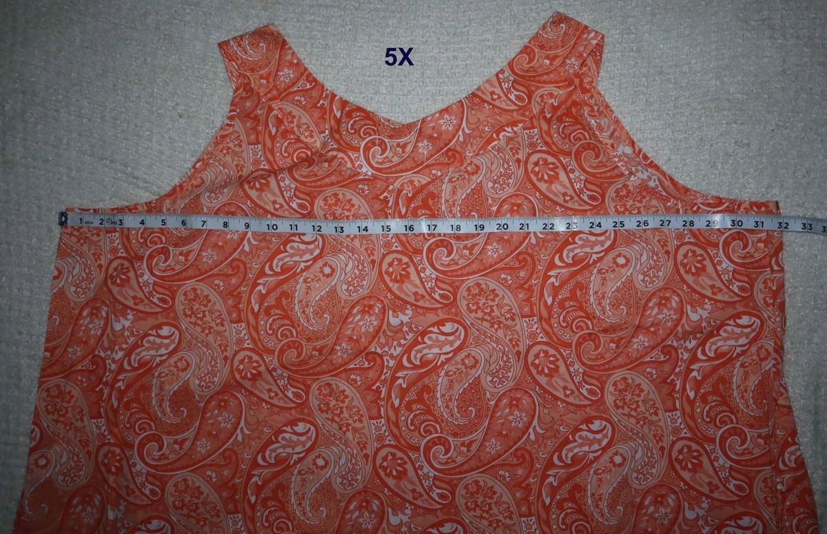 NEW Anthony Richards Coral Paisley Muumuu House Dress Sleeveless - Picture 12 of 12