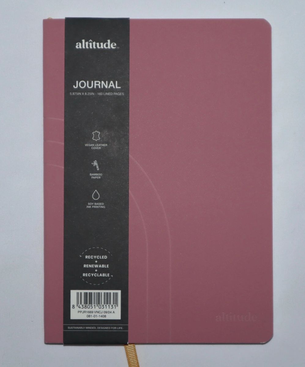 1 Altitude 160pg Ruled Journal 5.875"x8.25" Vegan Leather Debossed Arch Choose - Picture 12 of 12
