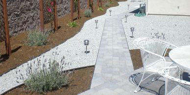 Pavers, hardscape, Arroyo grande landscape construction, landscape design, drought tolerant pavers