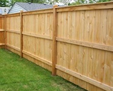Framing Side of a Solid Board Privacy with Cap Board