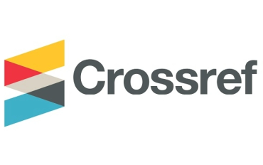 Crossref logo with colorful geometric shapes.