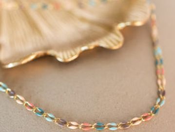 Enamel chain for permanent Jewelry 