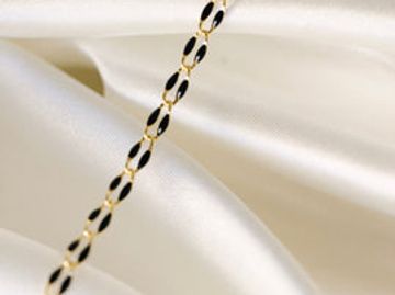 Green enamel chain for permanent jewelry 