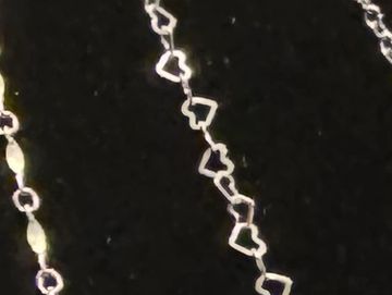                 Sterling Silver 925 heart chsin
Rings $20
Bracelets $50
Anklets $55
Necklaces $65
H