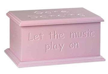 Handcrafted personalised ashes casket available in a range of colours, designs and traditional font