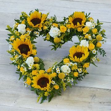 Striking Sunflower Heart
