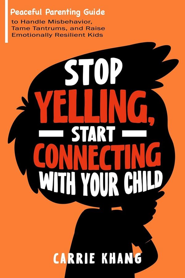 Silhouette of a child thinking with orange in the background.