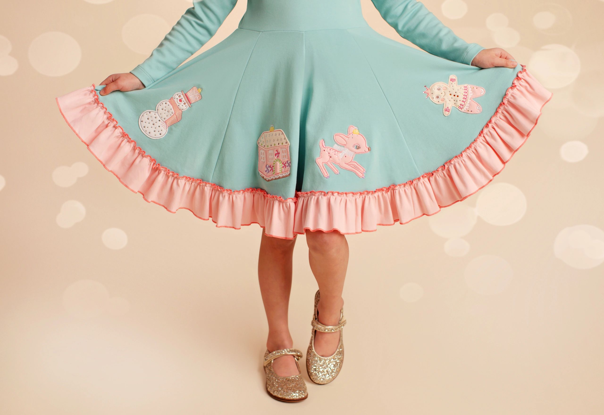 lemon loves lime christmas dress Lemon Loves Lime Red Holiday Christmas Mouse Twirl Ruffle Dress 3 3T 4 Girl